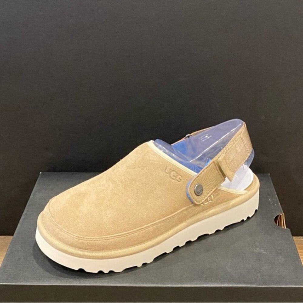 Ugg Men's Goldencoast Sand Suede Clog Shoes Flats Size 10 NEW